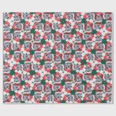 Funny Cane Corso-kerstpatroon Cadeaupapier (Vlak)