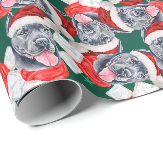 Funny Cane Corso-kerstpatroon Cadeaupapier (Rol Hoek)