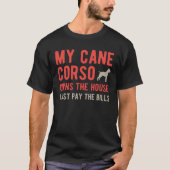 Funny Cane Corso T-shirt (Voorkant)