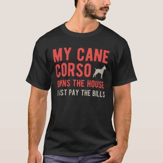 Funny Cane Corso T-shirt (Voorkant)