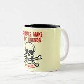 Funny cannibal tweekleurige koffiemok (Voorkant rechts)