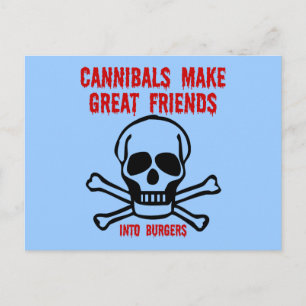 Funny cannibals briefkaart
