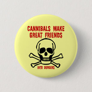 Funny cannibals ronde button 5,7 cm