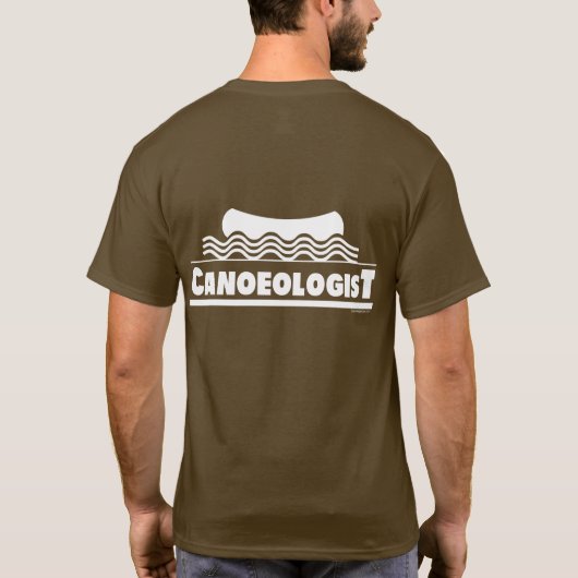 Funny Canoe Canoer Canoeoloog T-shirt (Achterkant)
