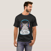 Funny "Can't Hear Your Drama" Sarcastic Cat✨🎧🐈 T-shirt (Voorkant volledig)