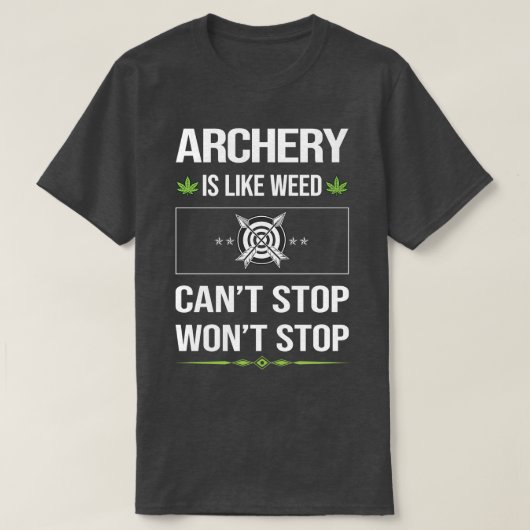 Funny Cant Stop Archery Archer Arrow Arrows Bow T-shirt (Design voorkant)