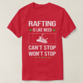 Funny Cant Stop Rafting T-shirt (Design voorkant)