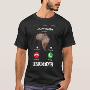 Funny Capibara Rodent Capybara heet Animal L T-shirt