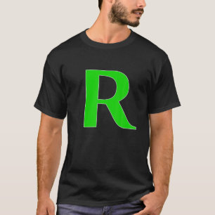 Funny Capital Letter R - R Alphabet Mannen Wo T-shirt