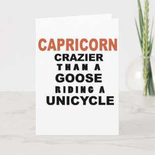 Funny Capricorn Birthday Card Kaart