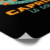 Funny Capricorn Zodiac Star Astrology Birthday Poster (Hoek)