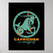 Funny Capricorn Zodiac Star Astrology Birthday Poster (Voorkant)