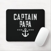 Funny Captain Papa Anchor Design  Muismat (Met muis)