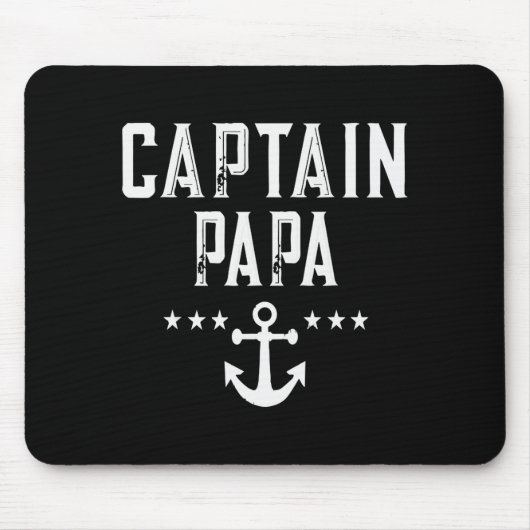 Funny Captain Papa Anchor Design  Muismat (Voorkant)