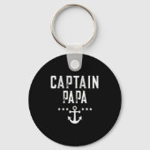 Funny Captain Papa Anchor Design  Sleutelhanger (Voorkant)