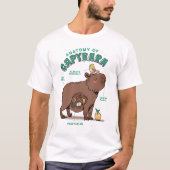 Funny Capybara Anatomy T-shirt (Voorkant)