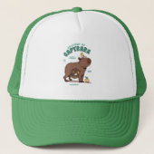 Funny Capybara Anatomy Trucker Pet (Voorkant)