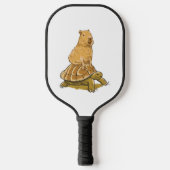 Funny Capybara Animal Turtle Cute Capybara Pickleball Paddle (Voorkant)