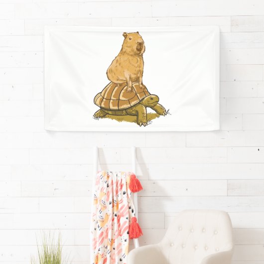 Funny Capybara Animal Turtle Cute Capybara Spandoek (Insitu)