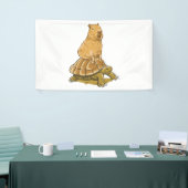 Funny Capybara Animal Turtle Cute Capybara Spandoek (Beurs)