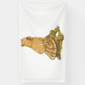 Funny Capybara Animal Turtle Cute Capybara Spandoek (Verticaal)