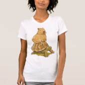 Funny Capybara Animal Turtle Cute Capybara T-shirt (Voorkant)
