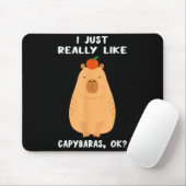 Funny Capybara Art For Men Women Kids Rodent Capyb Muismat (Met muis)