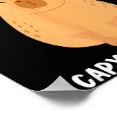 Funny Capybara Art For Men Women Kids Rodent Capyb Poster (Hoek)