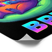 Funny Capybara Bruh Video Games Lovers Poster (Hoek)