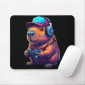 Funny Capybara Gamer Gaming Video Games Capybara Muismat (Met muis)