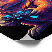 Funny Capybara Gamer Gaming Video Games Capybara  Poster (Hoek)