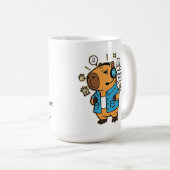 Funny Capybara Gamer Mug – Personalized with Playe Koffiemok (Voorkant rechts)