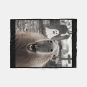 Funny Capybara Ghost Halloween Costume Capybara Ha Fleece Deken (Voorkant (Horizontaal))
