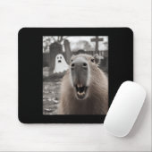 Funny Capybara Ghost Halloween Costume Capybara Ha Muismat (Met muis)