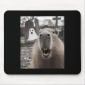 Funny Capybara Ghost Halloween Costume Capybara Ha Muismat (Voorkant)