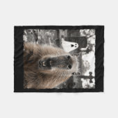 Funny Capybara Halloween Costume Fleece Deken (Voorkant (Horizontaal))