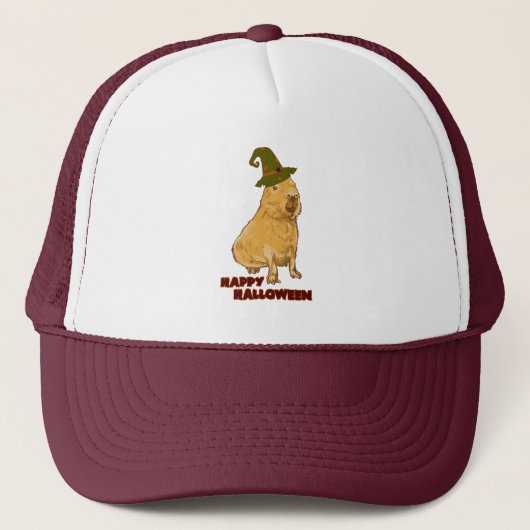 Funny Capybara - Halloween Rodent Trucker Pet (Voorkant)
