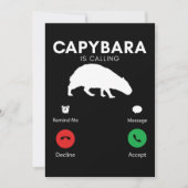 Funny Capybara Humorisas Kaart (Voorkant)