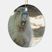 Funny Capybara Ornament (Links)