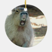 Funny Capybara Ornament (Achterkant)
