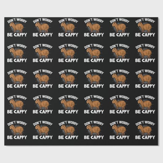 Funny Capybara Owner Capybara Pet Cadeaupapier (Vlak)