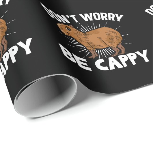 Funny Capybara Owner Capybara Pet Cadeaupapier (Rol Hoek)