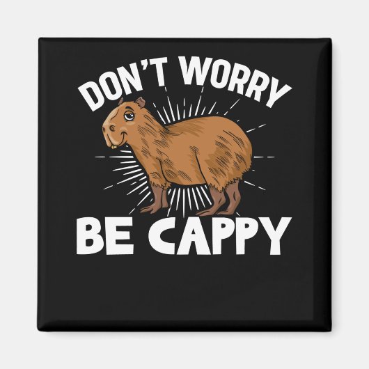 Funny Capybara Owner Capybara Pet Magneet (Voorkant)
