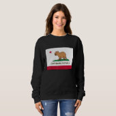 Funny Capybara Republic California Flag Trui (Voorkant volledig)
