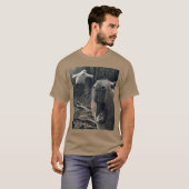 Funny Capybara retro T-shirt (Voorkant volledig)