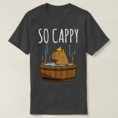 Funny Capybara Rodent Dont Worry Capy Retro Sunset T-shirt (Design voorkant)