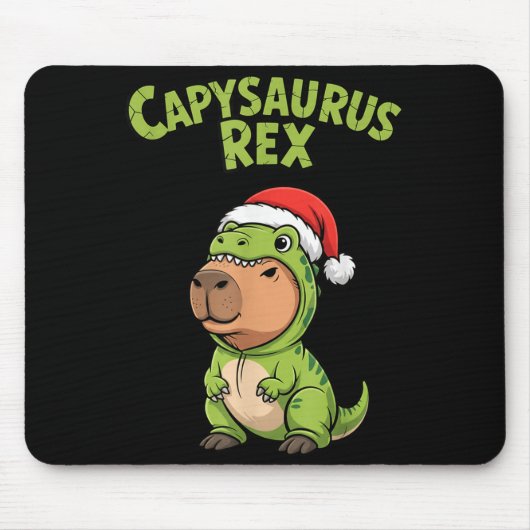Funny Capybara T-rex Costume Christmas Kids Boys  Muismat (Voorkant)