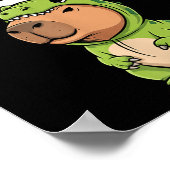Funny Capybara T-rex Costume Christmas Kids Boys  Poster (Hoek)