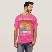 Funny Capybara T-shirt (Voorkant volledig)
