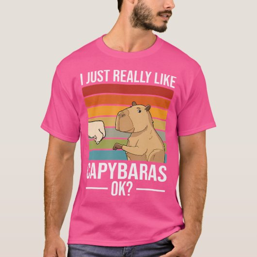 Funny Capybara T-shirt (Voorkant)